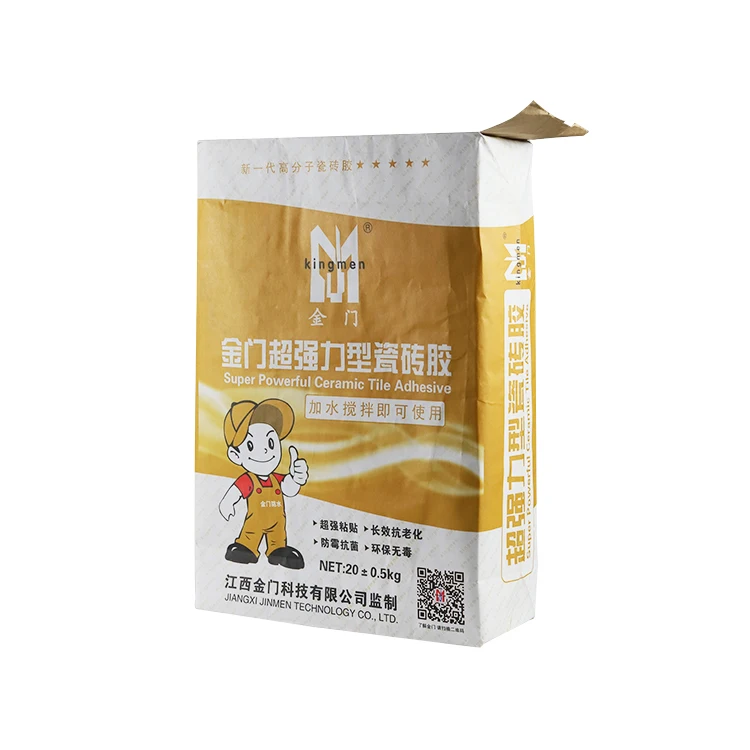 
kraft paper cement valve package kraft bag for glue 