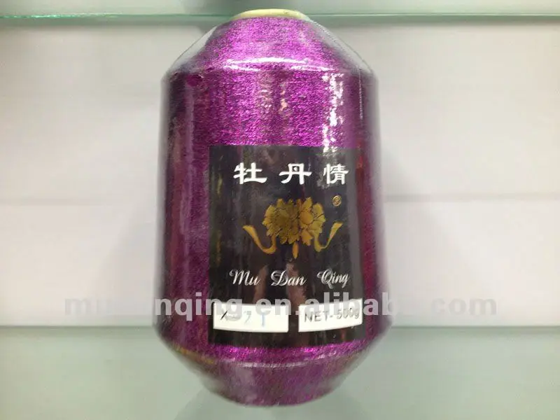 knitting yarn, metallic yarn st/ms yarn, sparkle blue