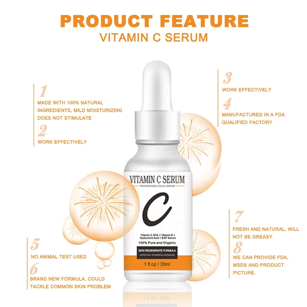Factory Price retinol serum vitamin c hylaronic Hyaluronic Acid Vitamin C Serum