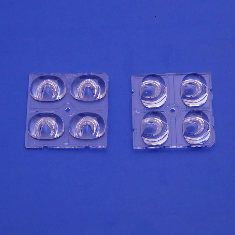 142x64 degree 2x2 TYPE III Anti-UV PC LED Lenses SMD led module 5050