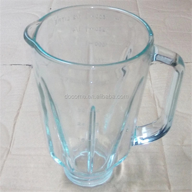 1.5L 6-cups Soda lime Glass Blender Repair Part Blender Glass Jar Blender Replacement Part for H&B Juicer