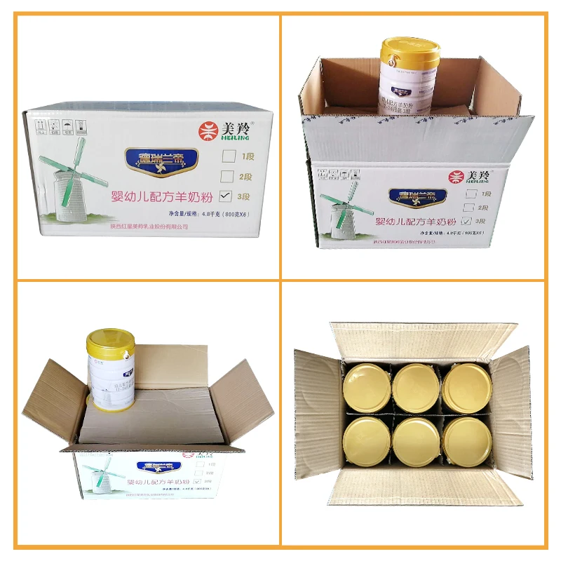 
China made high quality cheap halal dried Infant formula goat milk powder 800g 3stages(12-36 months) 