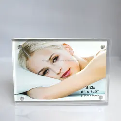 Universe wholesale plexiglass  magnet clear acrylic acrylic block picture photo frame