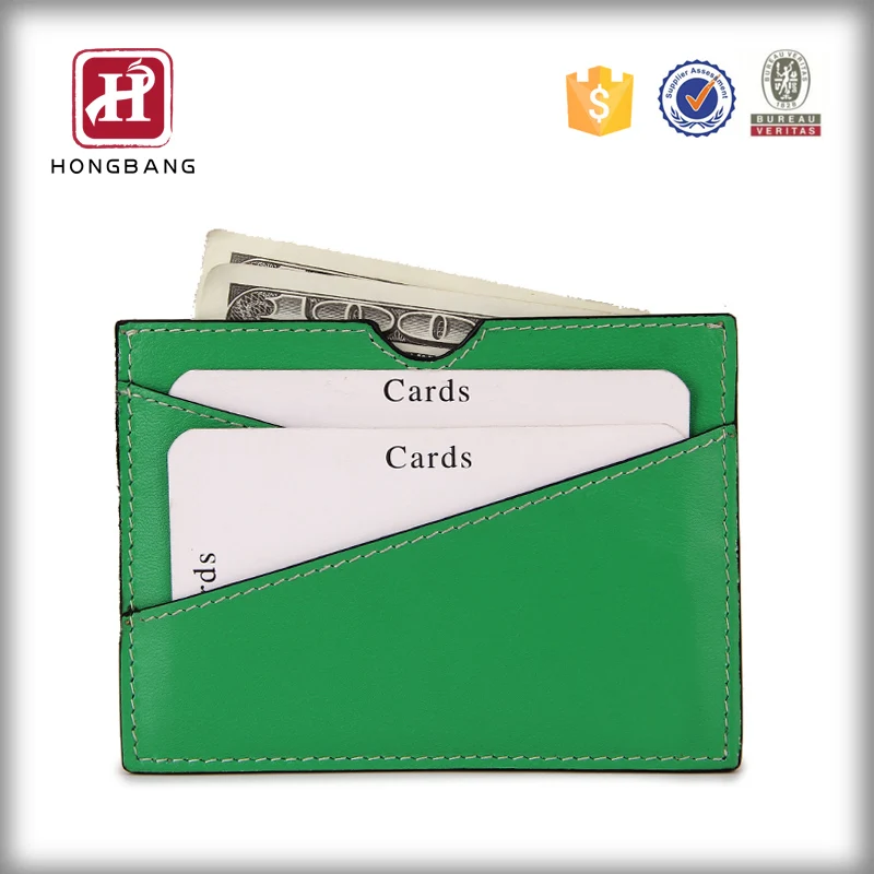 Front Pocket Cheap Price Slim Men RFID Blocking PU Leather Credit Card Holder