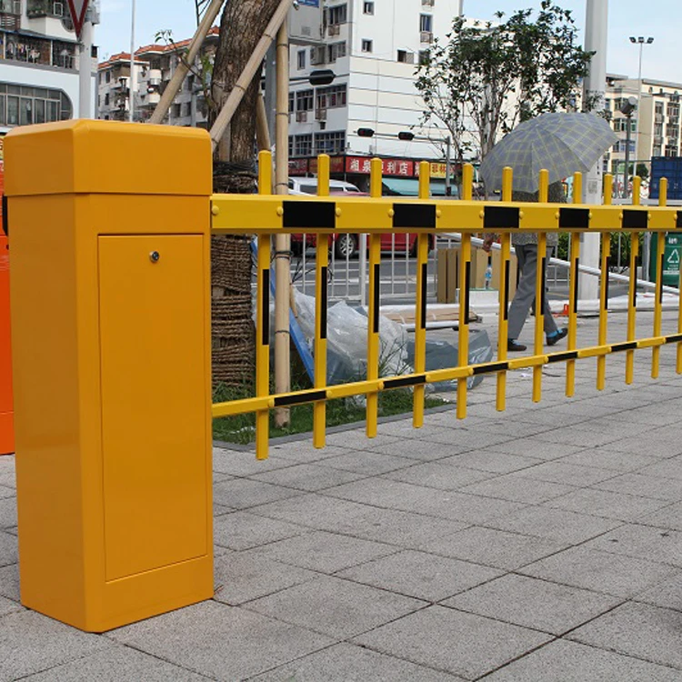 Remote security arm drop entrance parking device folding barrier gate