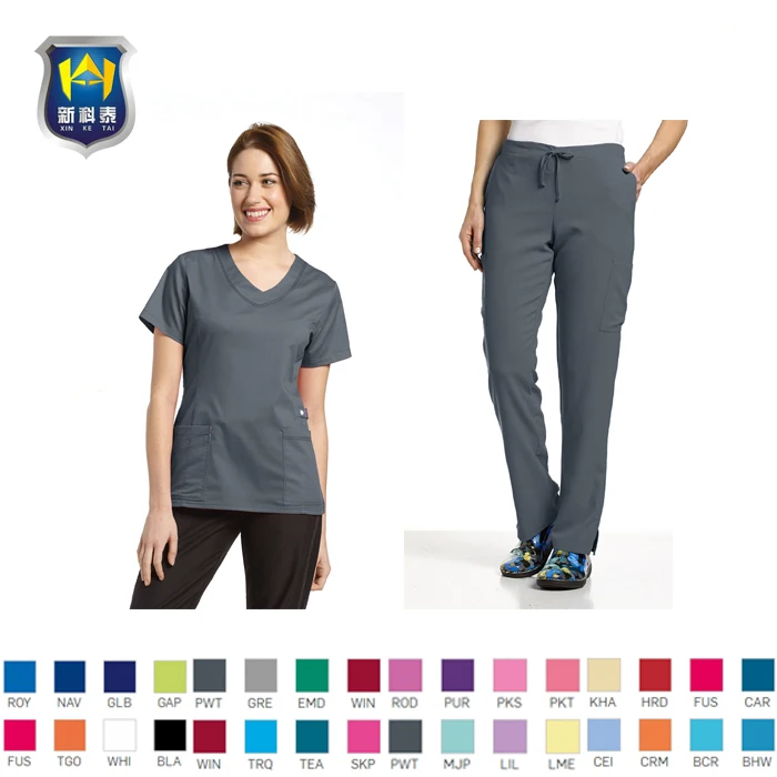  Китайская оптовая продажа новый дизайн медицинские скрабы для кормления наборы униформа больниц