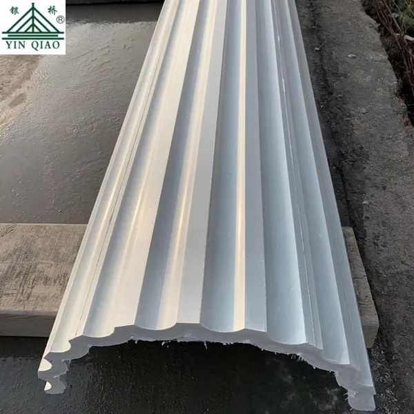 GRC Concrete Eave Window Sill Handrail Cornice Moulding For Exterior Wall Decoration