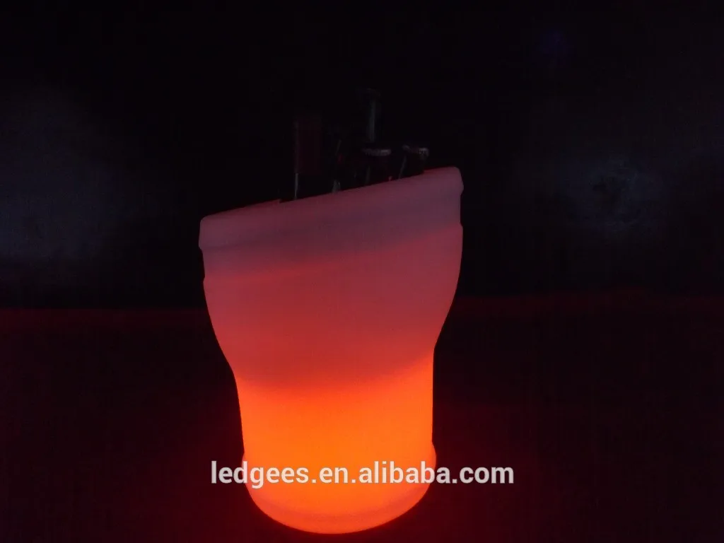 профессиональный светодиодный барный стол мебель, привело барная стойка с пивом ведро льда