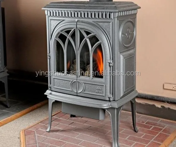 
cast iron wood burning stove with oven 