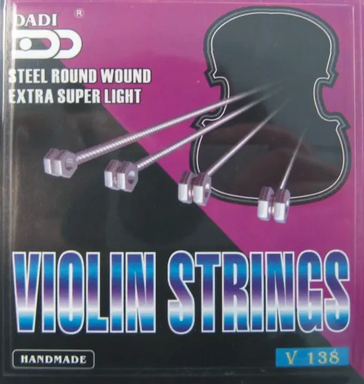 
Dadi wholesale Violin string stainless steel nylon core aluminum alloy wound silver wound violin strings 