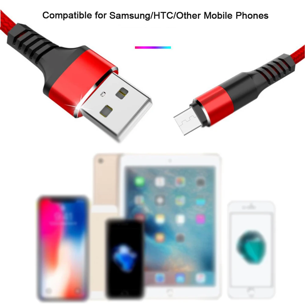 2019 New Arrival Fast Charging 2.4A USB Cable Data Cable for phone charger cable