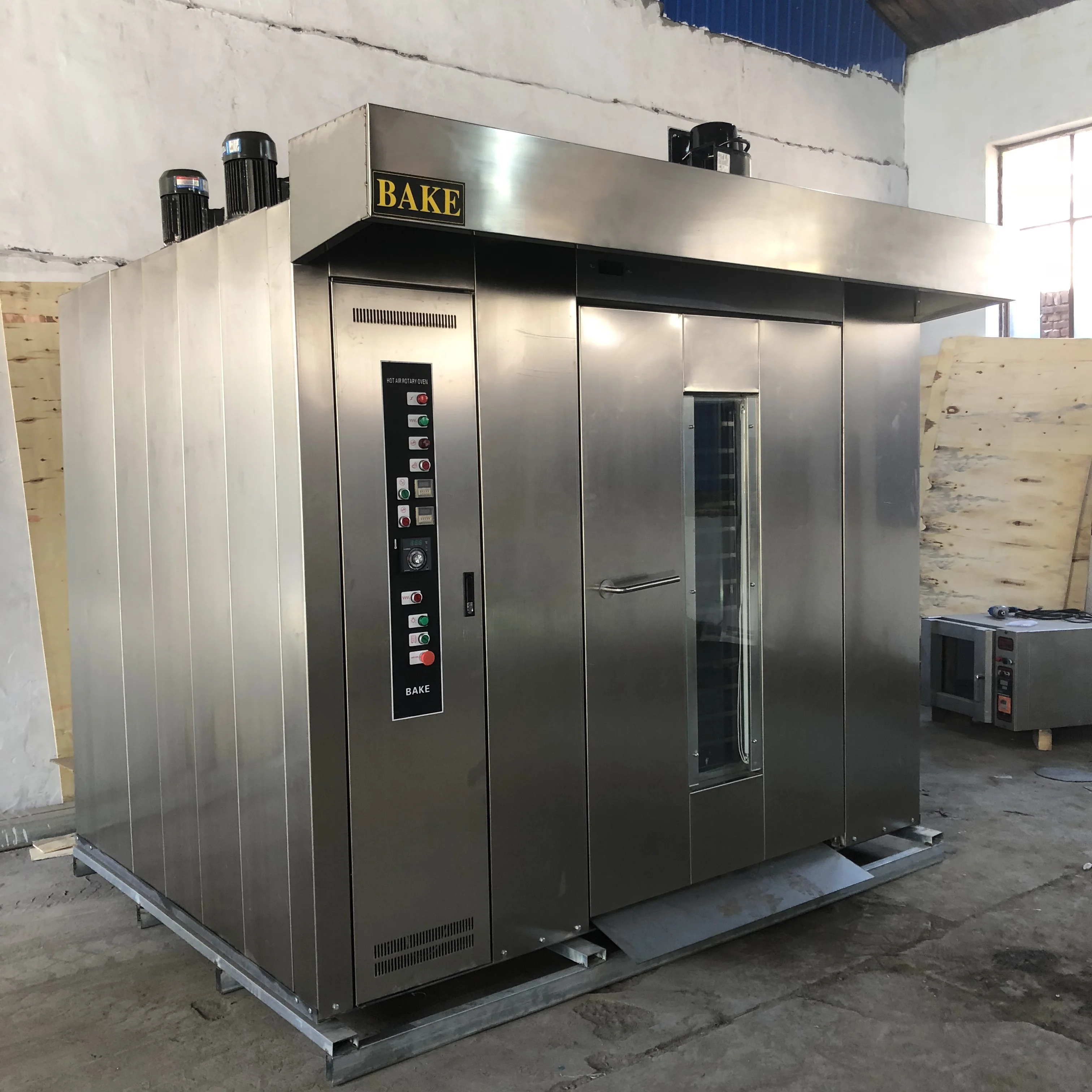 baking equipment Gas power 32 trays Rotary Rack oven for pizza bread making machine