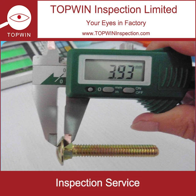 
China inspection company / metal machine screw inspection services 