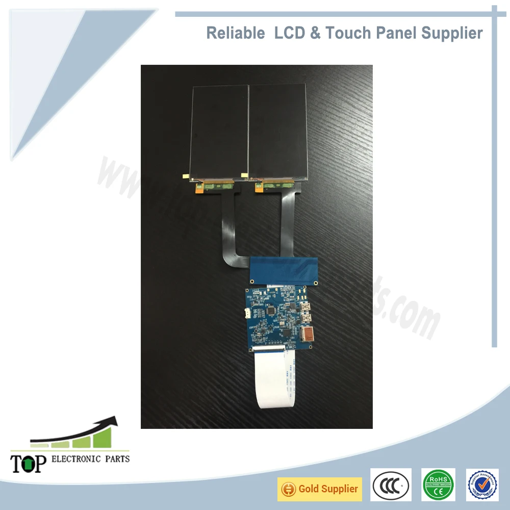 5.5 Inch TFT Lcd IPS Display Dual LCD Screen, 2K Color 1440*2560 MIPI DSI Interface 2 USB Port