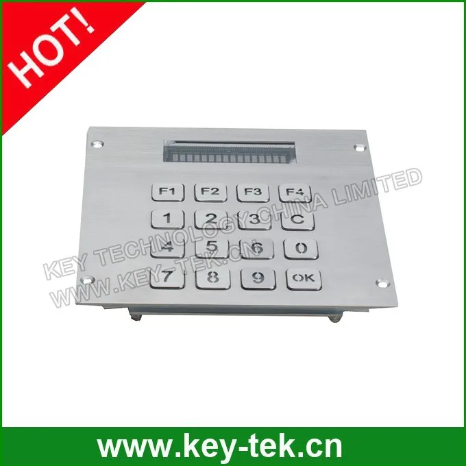 Ip65 динамический водонепроницаемый антивандальный из нержавеющей стали промышленные матрица клавиатуры