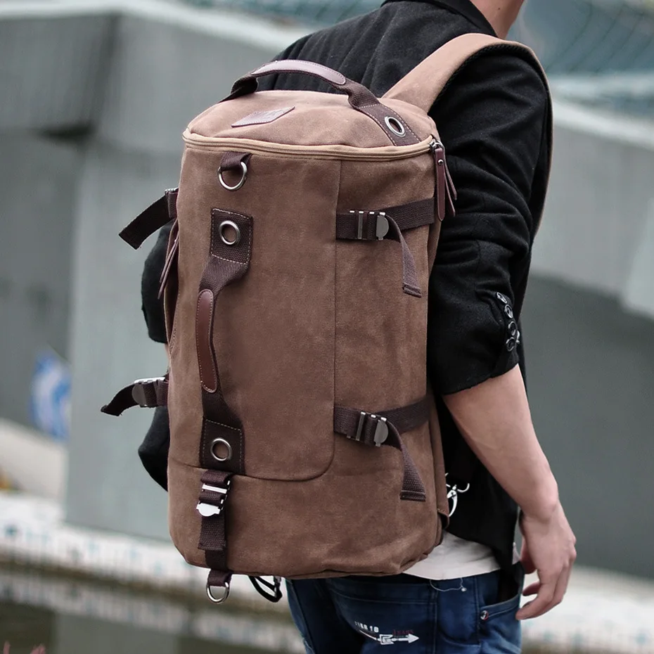Best Multipurpose Laptop Backpack for Men Women Unisex Canvas Leather Travel Bag Laptop Notebook Diary College Office Corporage