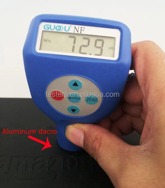 
mini style digital car paint coating thickness meter gauge measurement 0-1250 microns measurement 