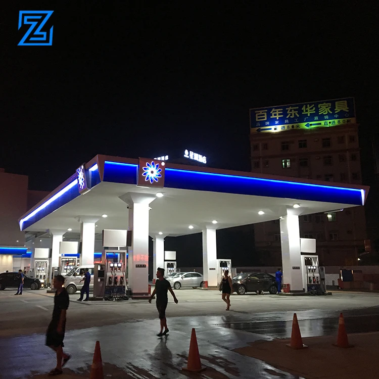 Fuel dispensing equipment petrol station steel structure signboard petrol stations