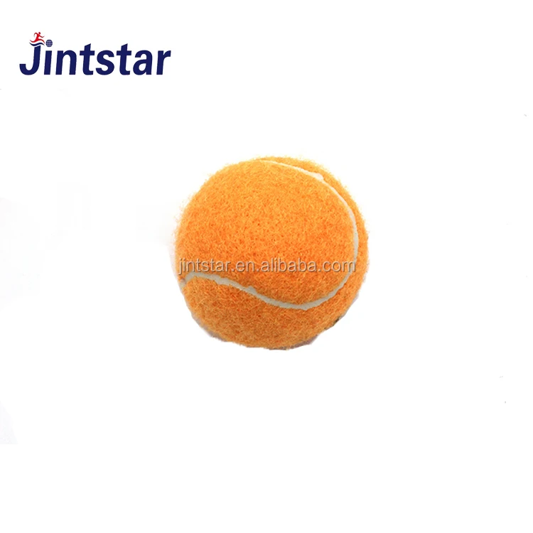 Jintstar orange yellow customized logo pet tennis ball balls