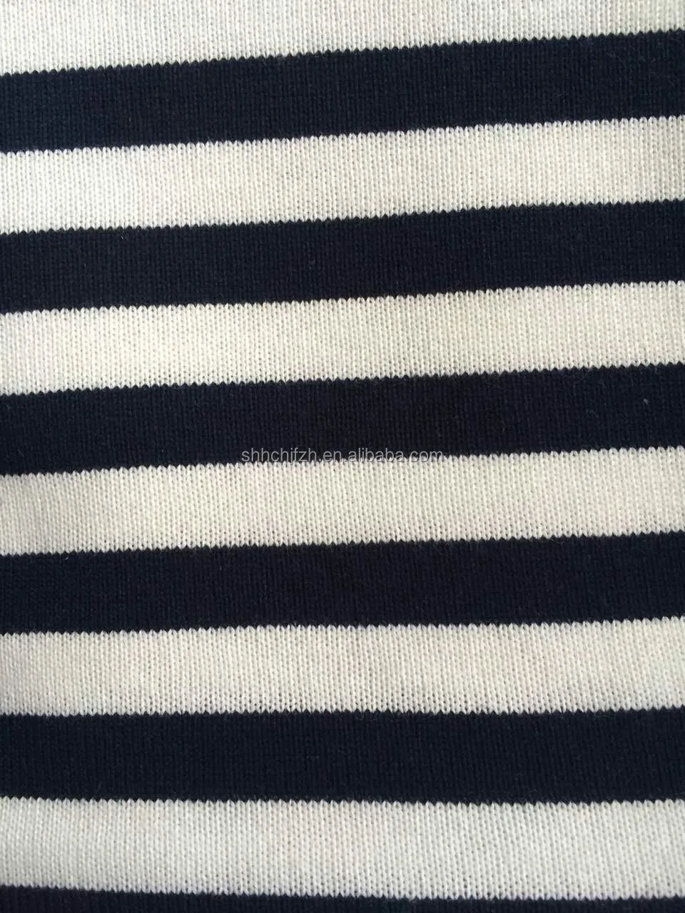 100% CTN S/J Feeder Stripe Knit Fabric