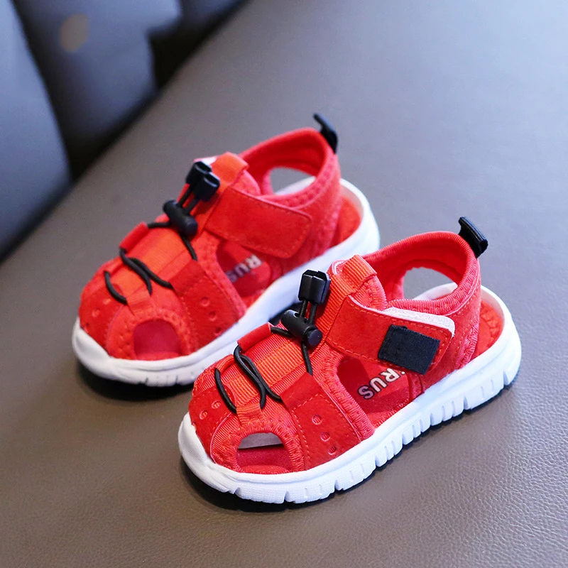 Летние модные новые детские повседневные пляжные детские сандалии