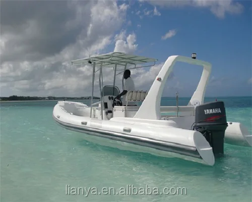 Liya luxury 6.6m rigid inflatable boat rib rigid inflatable hypalon boat
