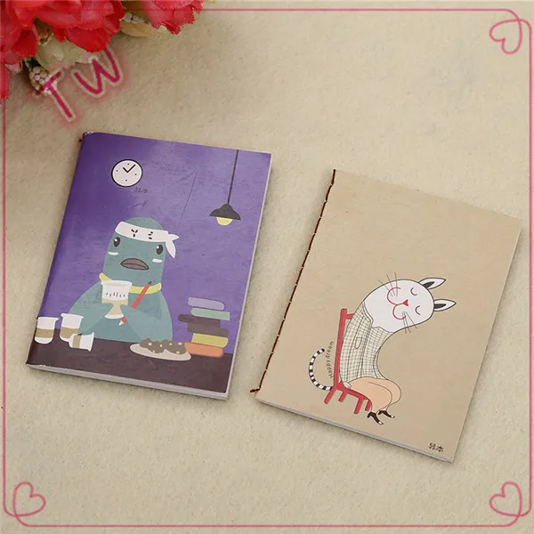 cheap gift stationery customized high quality mini kraft paper blank notebook for students 130