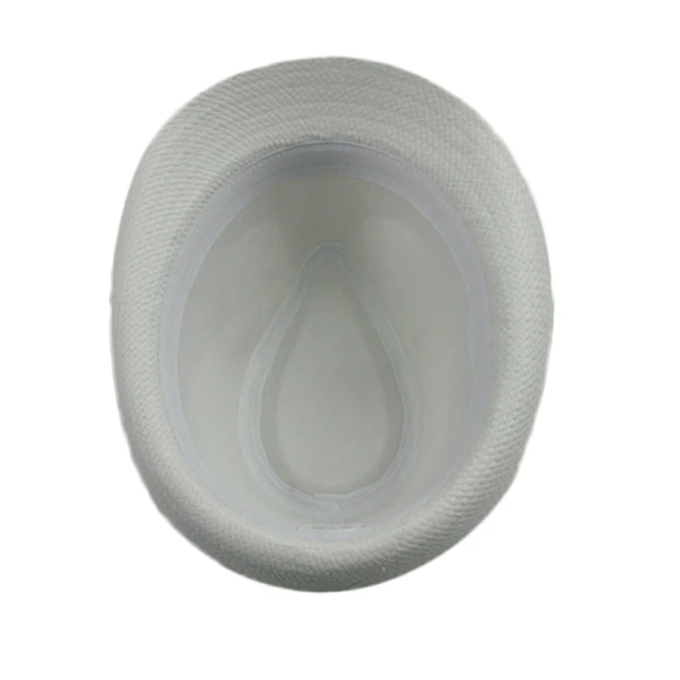 Hats Manufacture Custom Design 100% Cotton Fedora Panama Paper Straw Hat with Paper Brim