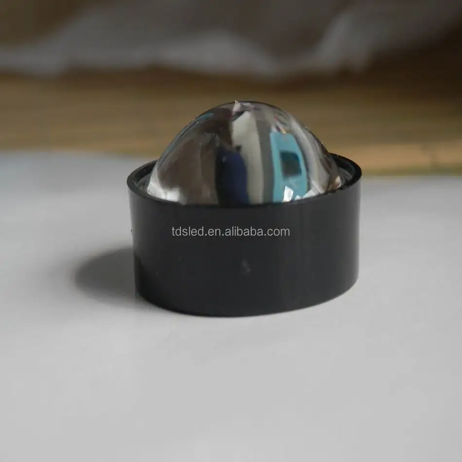 60 degree plano convex PMMA Led lens 23mm x 8mm with holder