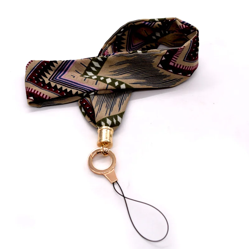 New Arrival custom design vintage style neck scarves lanyard for mobile phones
