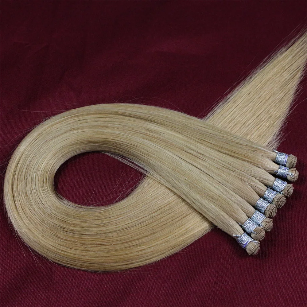 Brand new Skin Extensions Reviews Good Thick Hair Weft hand tied russian hair weft