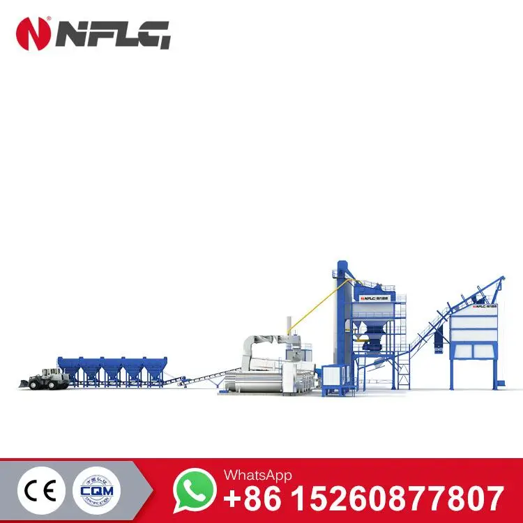 Mobile Mini 60tph Portable Asphalt hot Mix Plant In Hai Thong