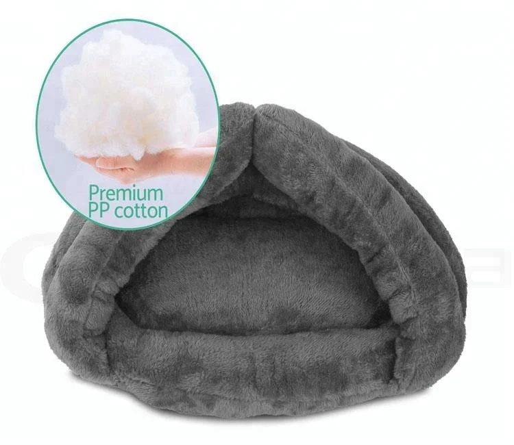 Soft cozy cuddle pouch cat cave pet cave bed Cat Sleep Bag