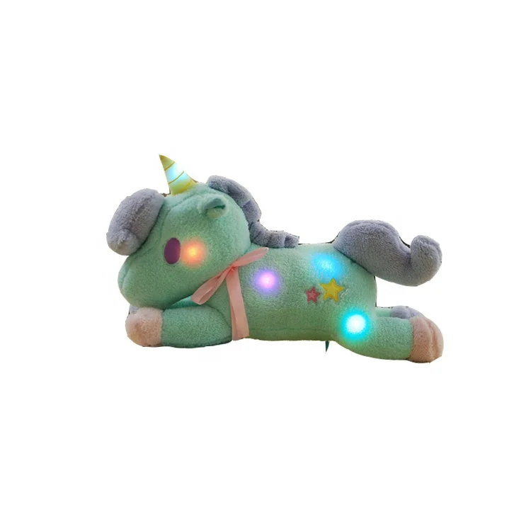 
Wholesale Kids Children Led Unicorn Plush Home Decor Animal Stuffed Baby Soft Plush Toy 