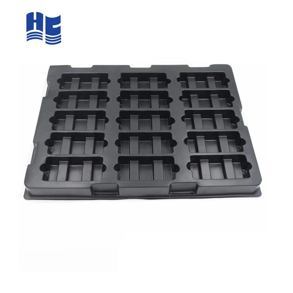 
ESD Black Component Blister Packaging Tray For Electronic 