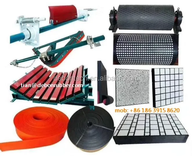 Belt Sealing Systems Conveyor Side Polyurethane skirt board With Clamps