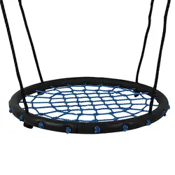 Indoor/Outdoor Round Net Baby Swing for Swing Set Backyard Playroom Hammock Chair Swing