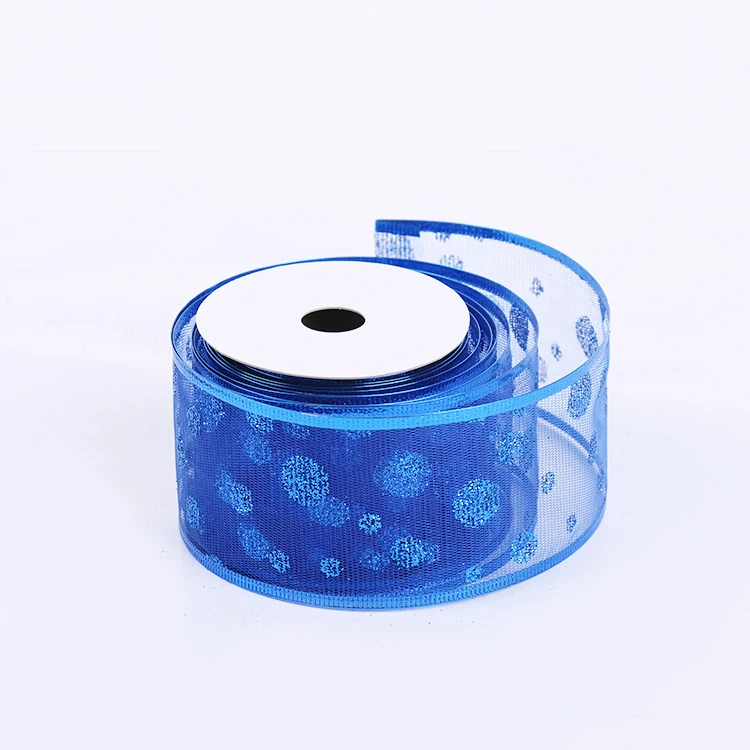 
Hot Selling Wholesale Hand Dyed Mesh Organza Silk Ribbon For Birthday Party Decoration 