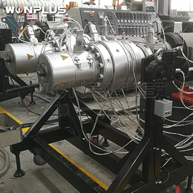 
uPVC PVC pipe extrusion line with conical twin screw extruder machinery 