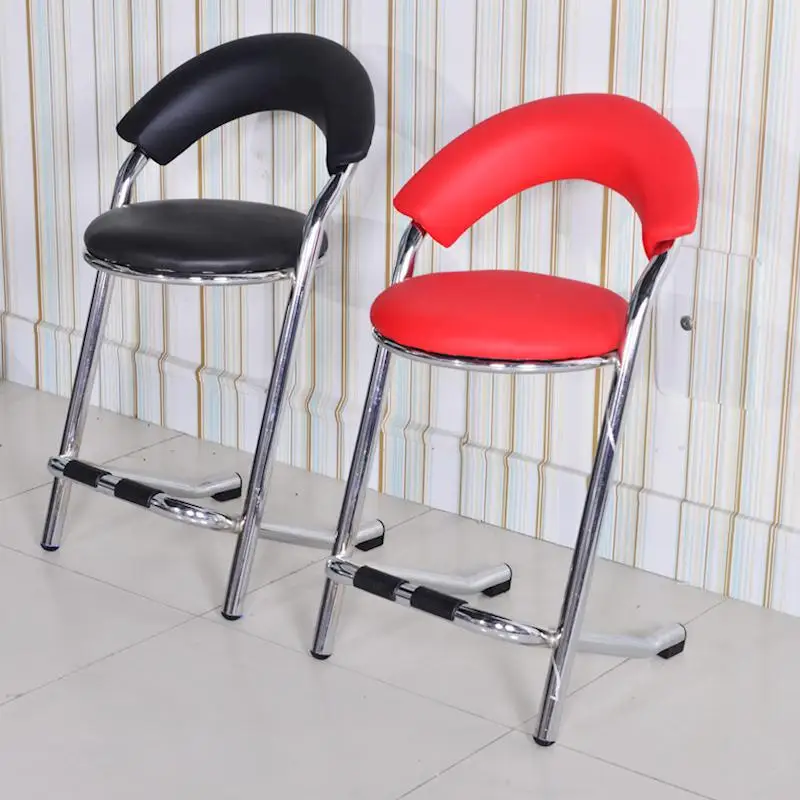
chrome cast iron folding chair for game 