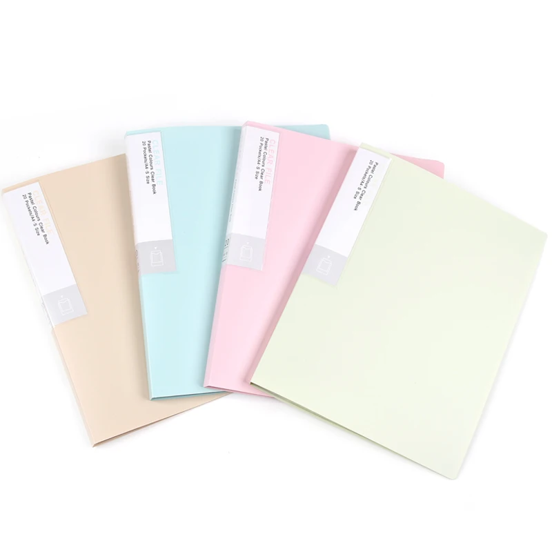 Clear holder file a4 plastic document file folder sheets bag