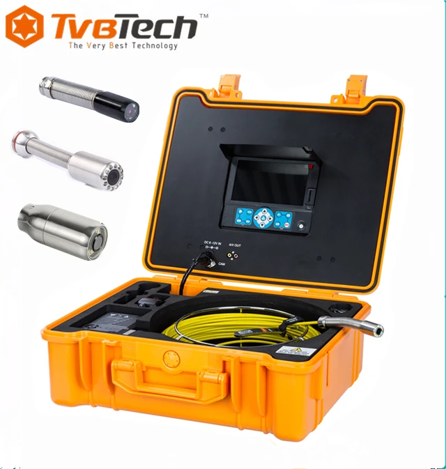CCTV Pipe Inspection Endoscope with Video Recording Sonde for Sewer Industrial Endoscope