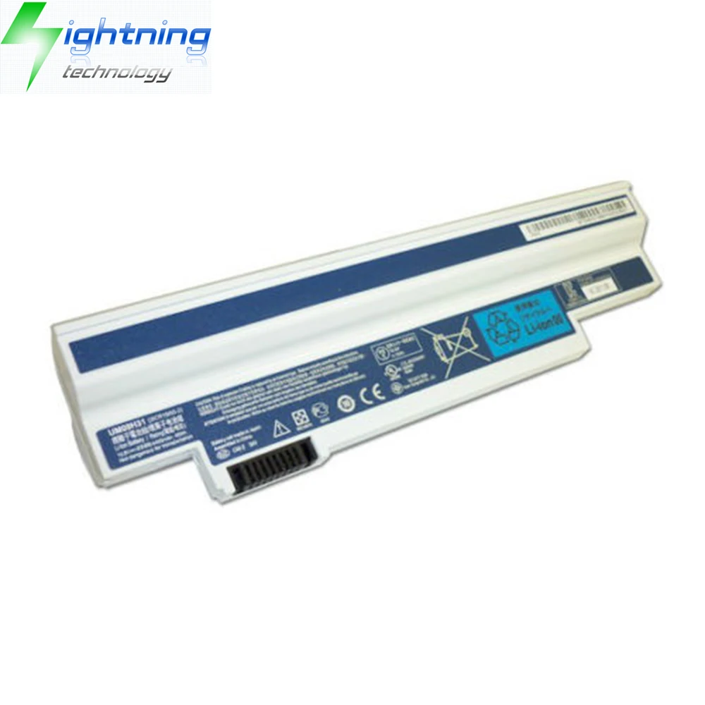 NEW Genuine Original Laptop Battery For Acer Notebook Battery One 532h 533 AO533 UM09H31 UM09H36 UM09H41 UM09G31 - White