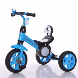 Zhejiang YTH Toys Plastic Baby Tricycle/Kids Ride on Bike With Reliable Seat/Simple Design With Practical Value