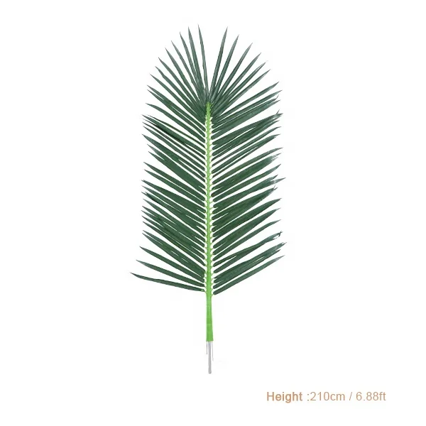 UV resistant plastic artificial coconut palm tree leaves outdoor decoration