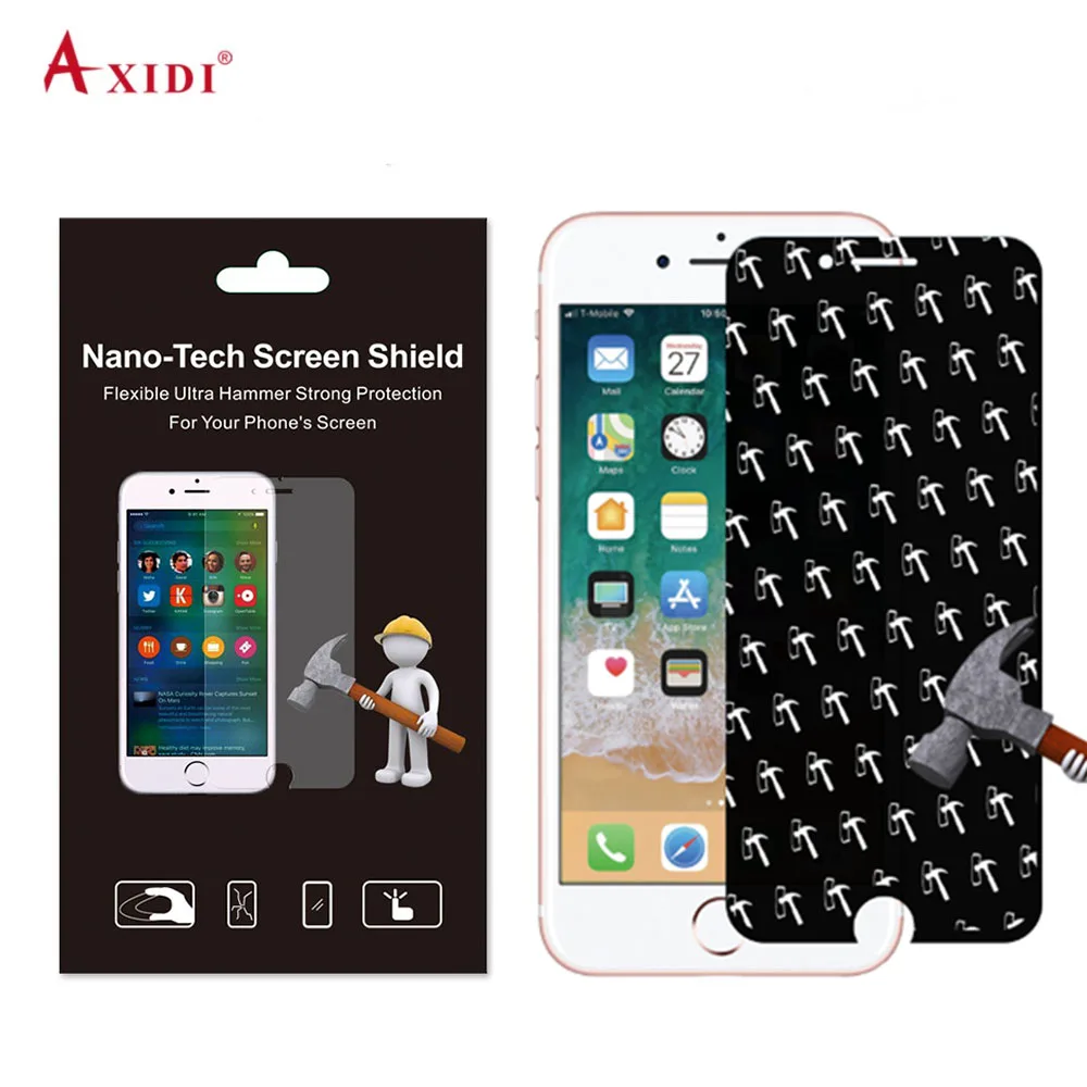 NANOSHIELD изящная сенсорная Сгибаемая ударопрочная нано Противоударная пленка для iPhone 6 7 8 Plus защита экрана