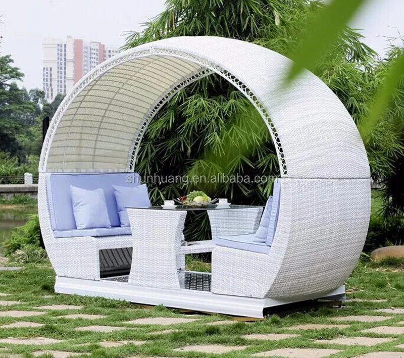 ПЭ мебель из ротанга шезлонг плетеный диван-кровать шезлонг 4 человека качели