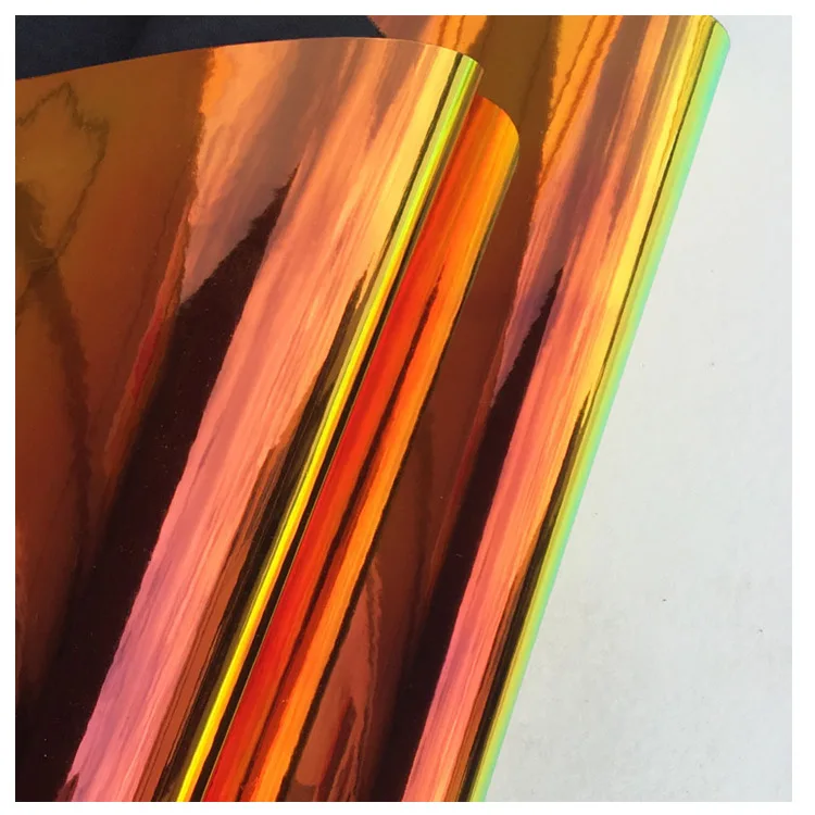 2019 fashion garment material holographic laser rainbow soft synthetic PU leather