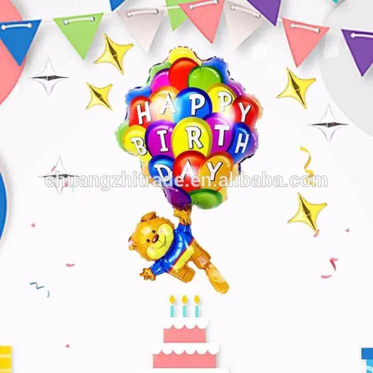 FL china balloons eid mubarak event party supplies helium air balloon toy parachute bear balloon