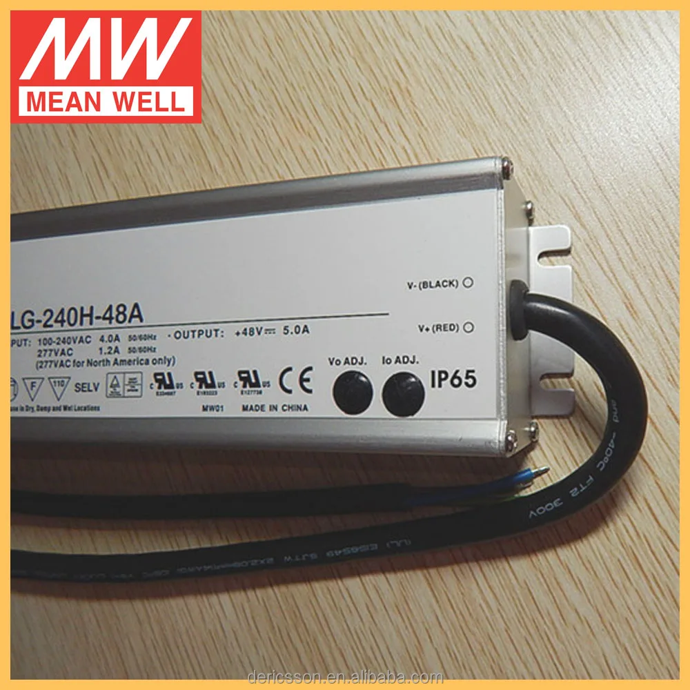 MEAN WELL 48V LED Driver 200W with CE approved HLG-240H-48A